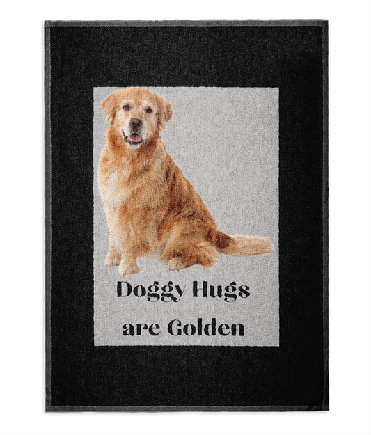 Tea Towel golden retriever hand towel gift for dog lovers