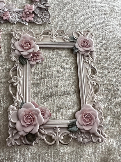 10 paper frames regal royal window border roses ephemera scrapbooking project junk journals transient art