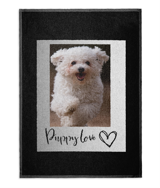 Tea Towel bichon frise kitchen hand napkin great gift for dog puppy lovers kitchen decoration